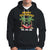 Christmas In Hawaii Hoodie Meowy Kalikimaka Cat Chillin' Ho Ho Ho Xmas Palm Tree - Wonder Print Shop