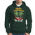 Christmas In Hawaii Hoodie Meowy Kalikimaka Cat Chillin' Ho Ho Ho Xmas Palm Tree - Wonder Print Shop