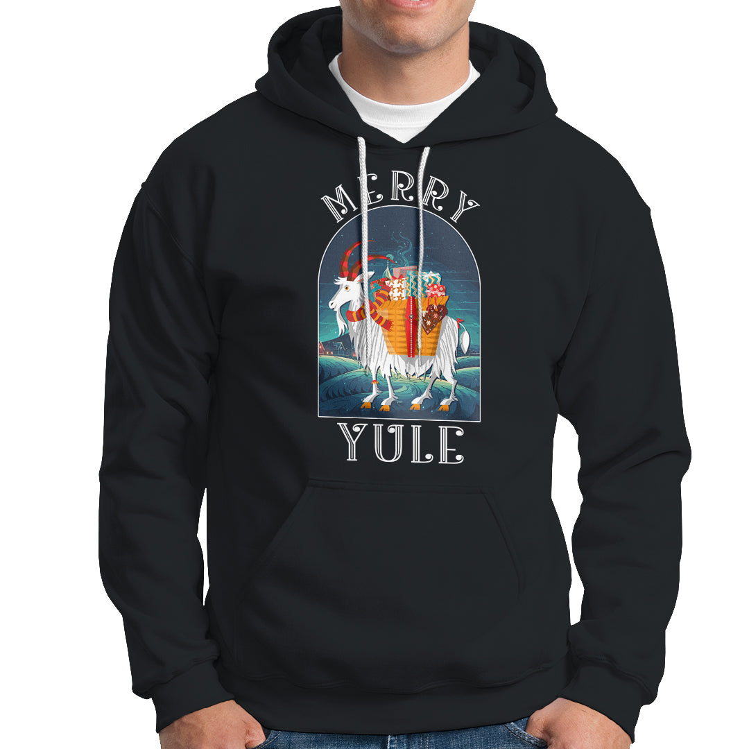 Yule Goat Jul Nordic Yuletide Merry Christmas Hoodie - Wonder Print Shop