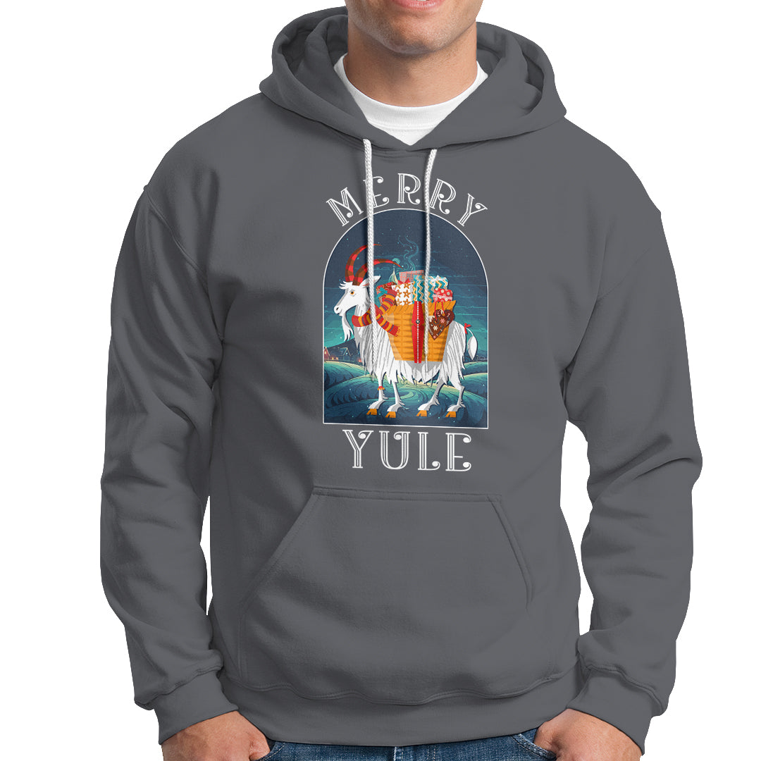 Yule Goat Jul Nordic Yuletide Merry Christmas Hoodie - Wonder Print Shop