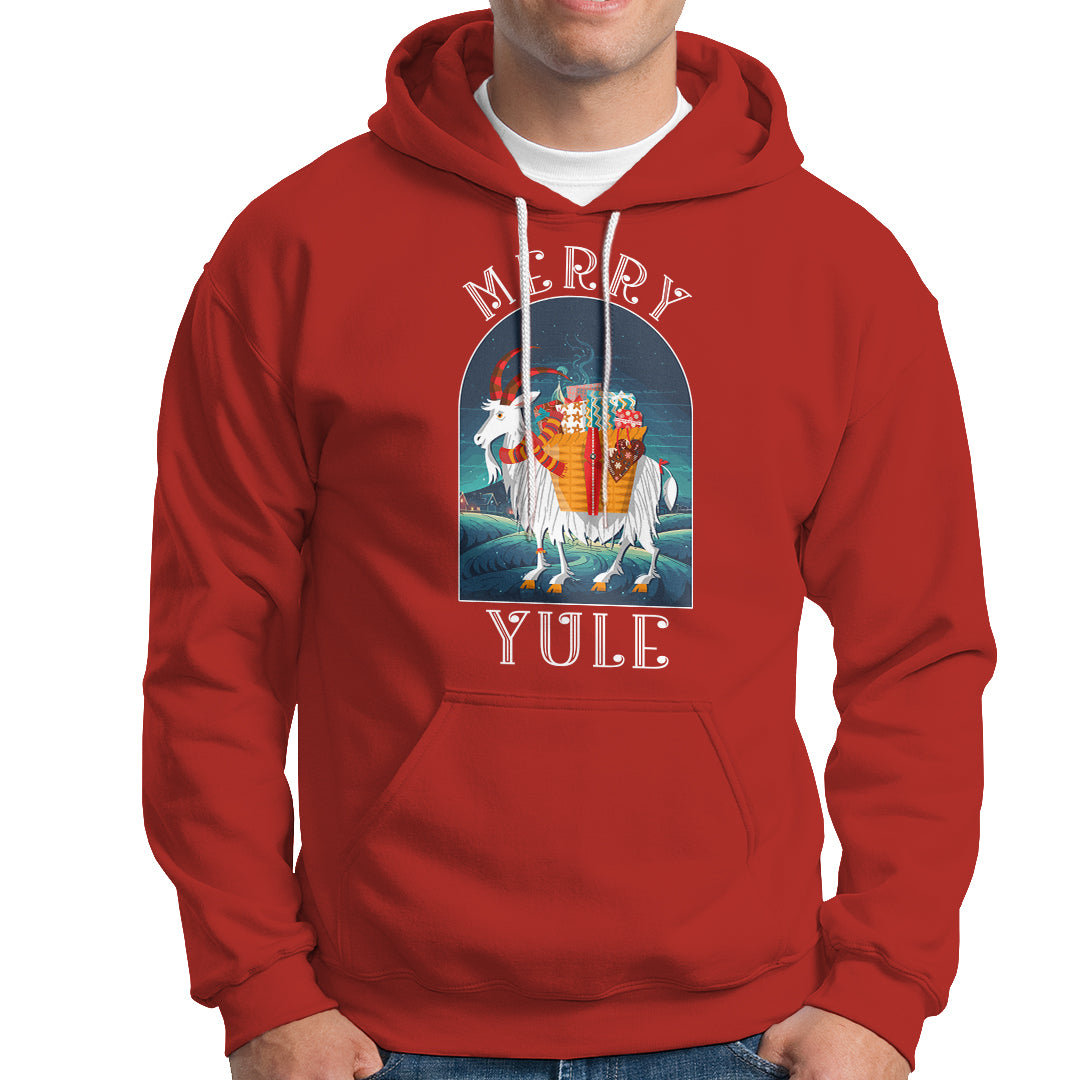 Yule Goat Jul Nordic Yuletide Merry Christmas Hoodie - Wonder Print Shop