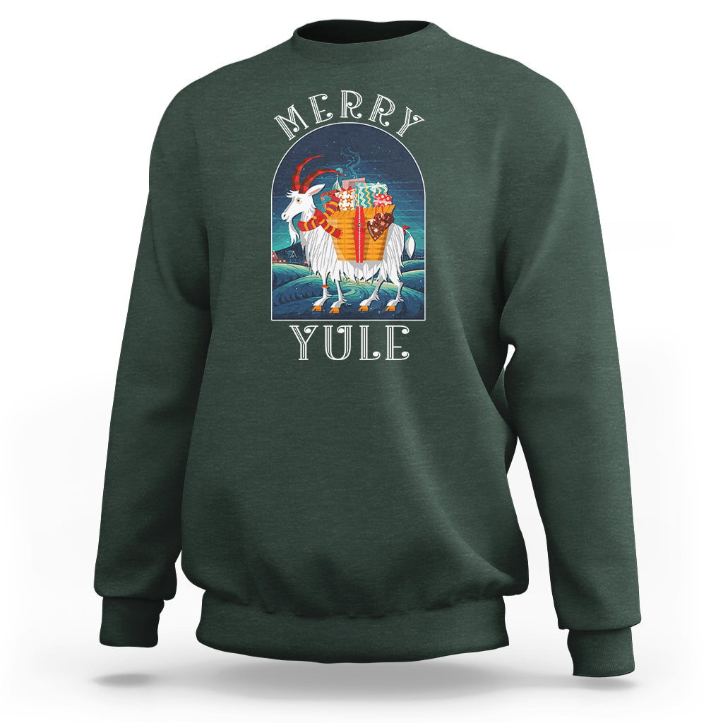 Yule Goat Jul Nordic Yuletide Merry Christmas Sweatshirt - Wonder Print Shop