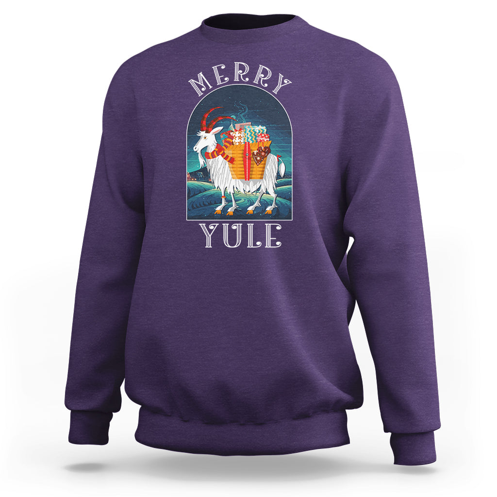 Yule Goat Jul Nordic Yuletide Merry Christmas Sweatshirt - Wonder Print Shop