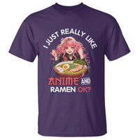 I Just Really Like Anime and Ramen Ok? T Shirt Kawaii Teen Girl - Wonder Print Shop
