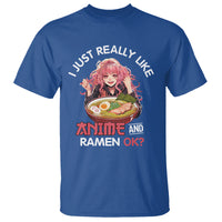 I Just Really Like Anime and Ramen Ok? T Shirt Kawaii Teen Girl - Wonder Print Shop