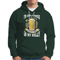 Funny Drinking Hoodie I'm Into Fitness Fit'ness Beer in My Belly - Wonder Print Shop