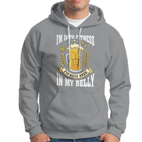 Funny Drinking Hoodie I'm Into Fitness Fit'ness Beer in My Belly - Wonder Print Shop