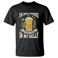 Funny Drinking T Shirt I'm Into Fitness Fit'ness Beer in My Belly - Wonder Print Shop