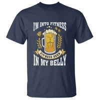 Funny Drinking T Shirt I'm Into Fitness Fit'ness Beer in My Belly - Wonder Print Shop