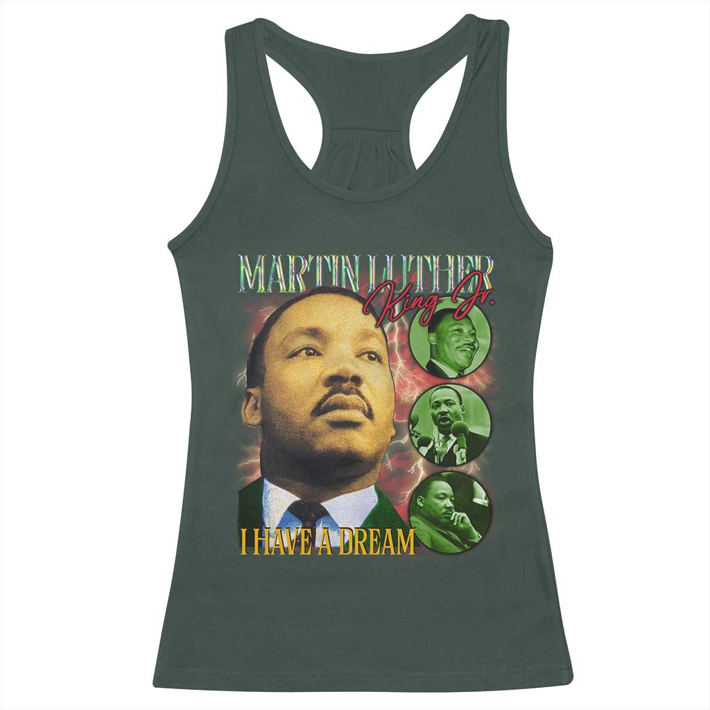 Martin Luther King Jr Racerback Tank Top I Have A Dream MLK Day Black History