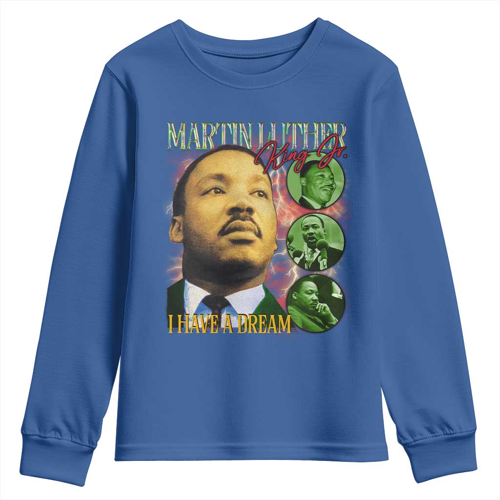 Martin Luther King Jr Youth Sweatshirt I Have A Dream MLK Day Black History