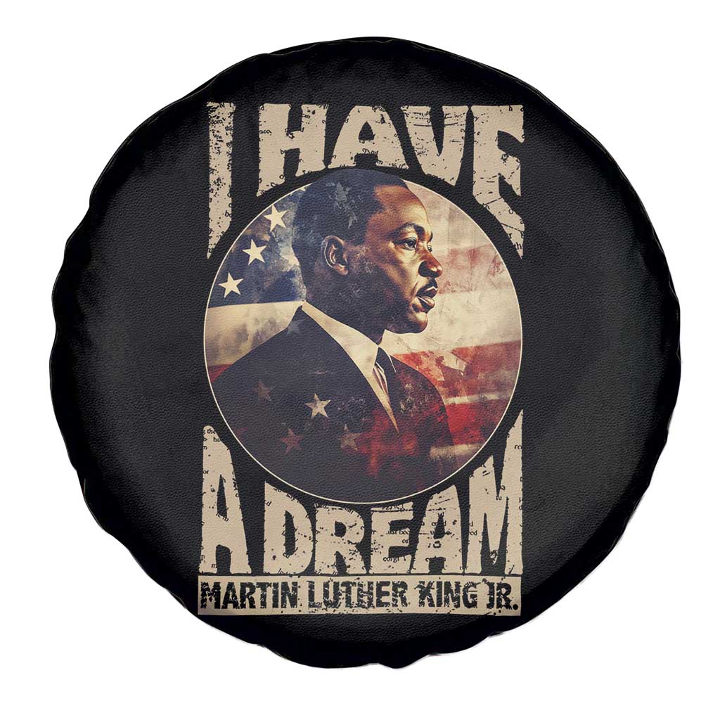 Martin Luther King Jr Spare Tire Cover I Have A Dream American Flag MLK Day Black History