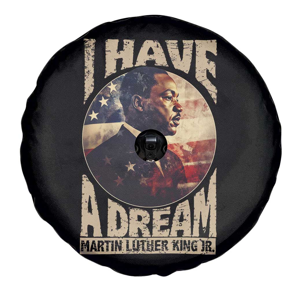 Martin Luther King Jr Spare Tire Cover I Have A Dream American Flag MLK Day Black History