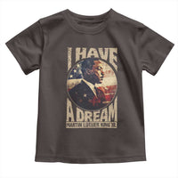 Martin Luther King Jr Toddler T Shirt I Have A Dream American Flag MLK Day Black History