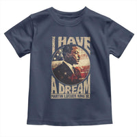 Martin Luther King Jr Toddler T Shirt I Have A Dream American Flag MLK Day Black History