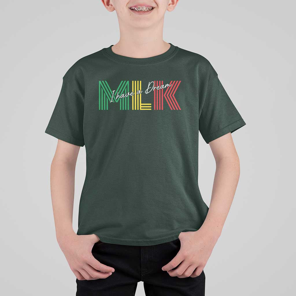 Martin Luther King Jr Day T Shirt For Kid I Have A Dream Black History