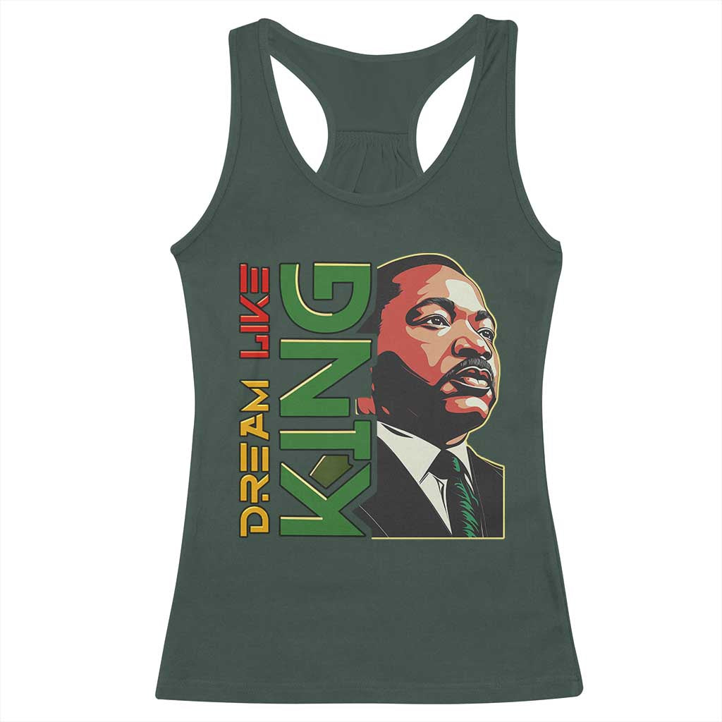 Martin Luther King Jr Racerback Tank Top Dream Like King MLK Day Black History