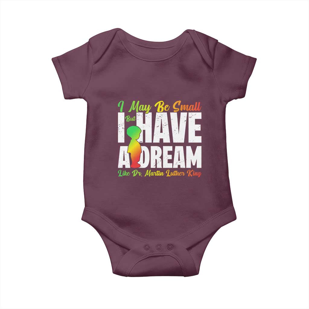 Martin Luther King Jr Baby Onesie I May Be Small But I Have A Dream Like King MLK