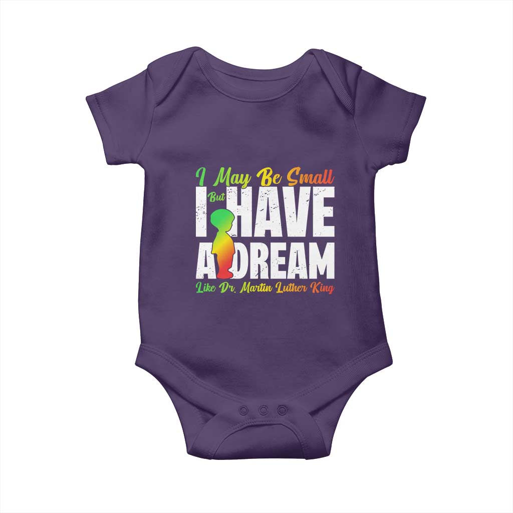 Martin Luther King Jr Baby Onesie I May Be Small But I Have A Dream Like King MLK