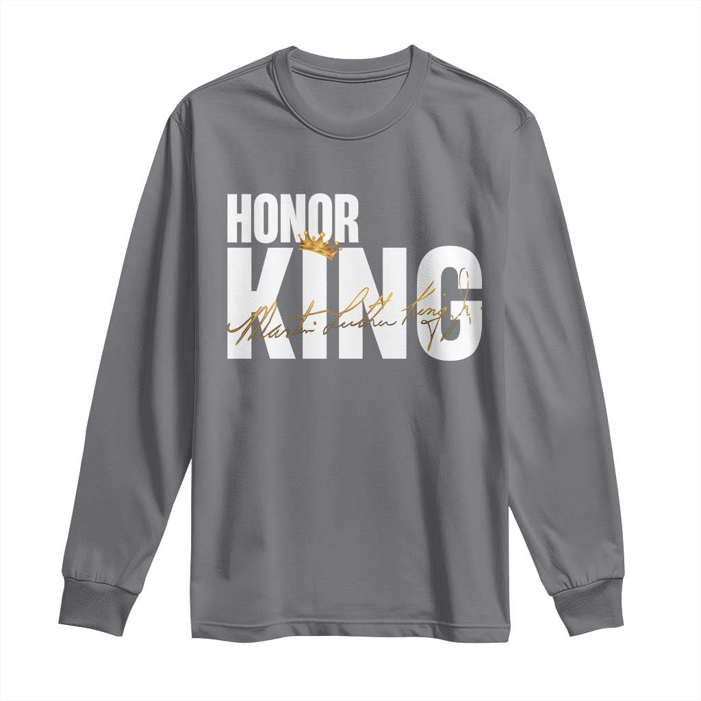 Martin Luther King Jr Day Long Sleeve Shirt Honoring The King MLK