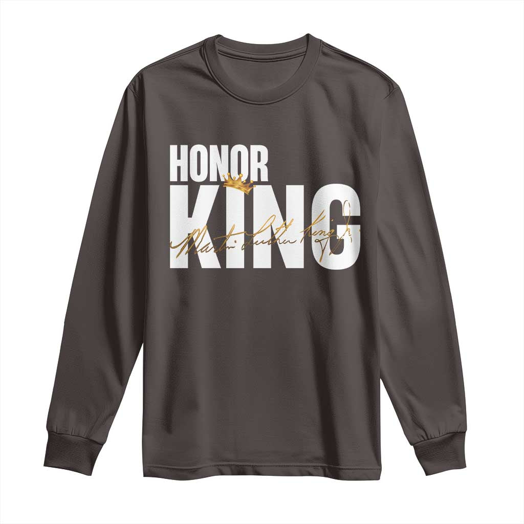 Martin Luther King Jr Day Long Sleeve Shirt Honoring The King MLK