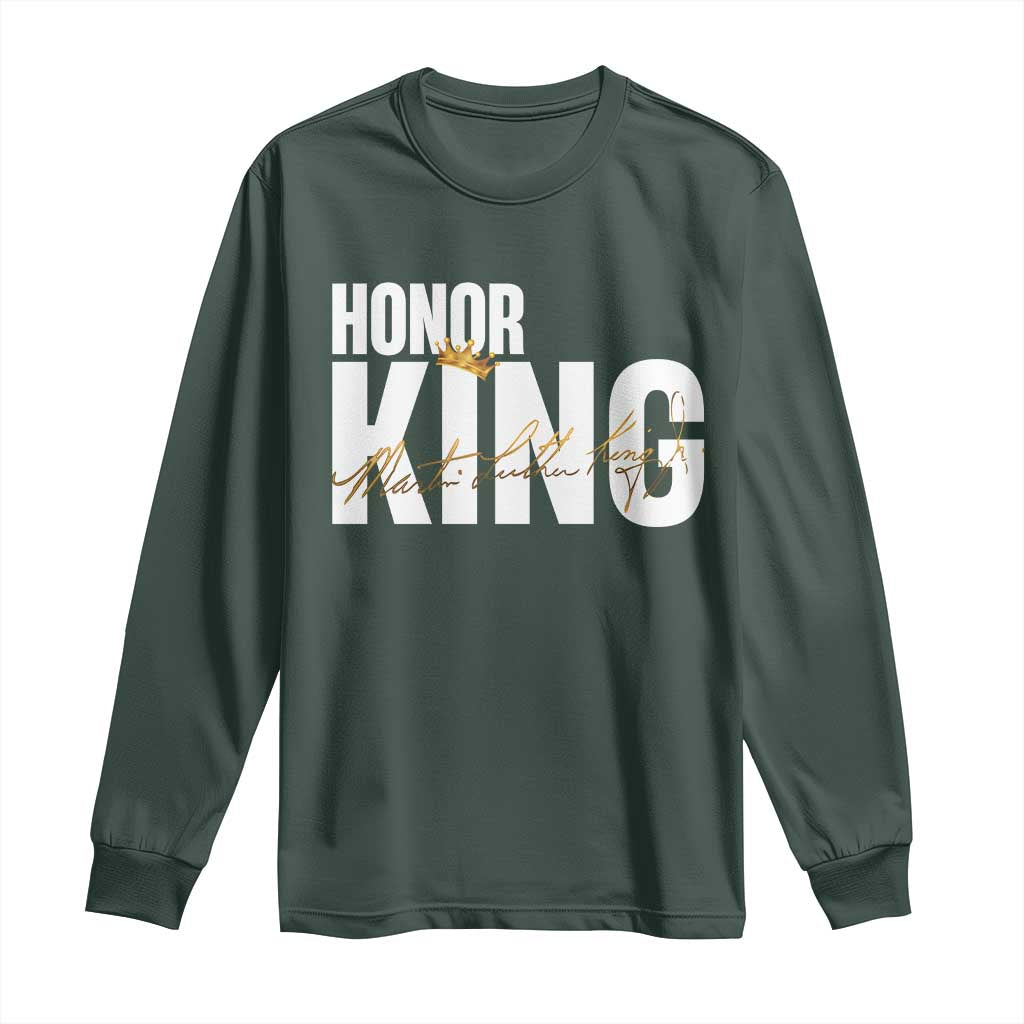 Martin Luther King Jr Day Long Sleeve Shirt Honoring The King MLK