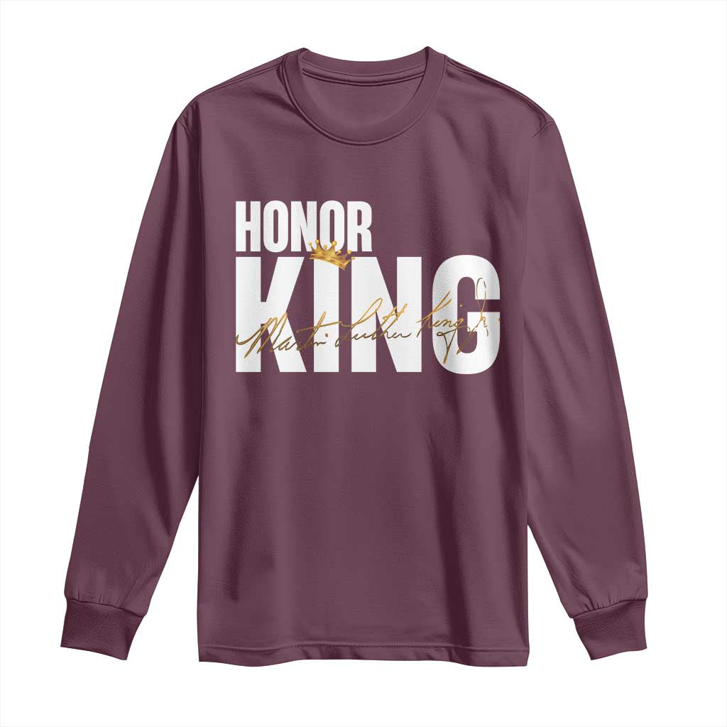 Martin Luther King Jr Day Long Sleeve Shirt Honoring The King MLK
