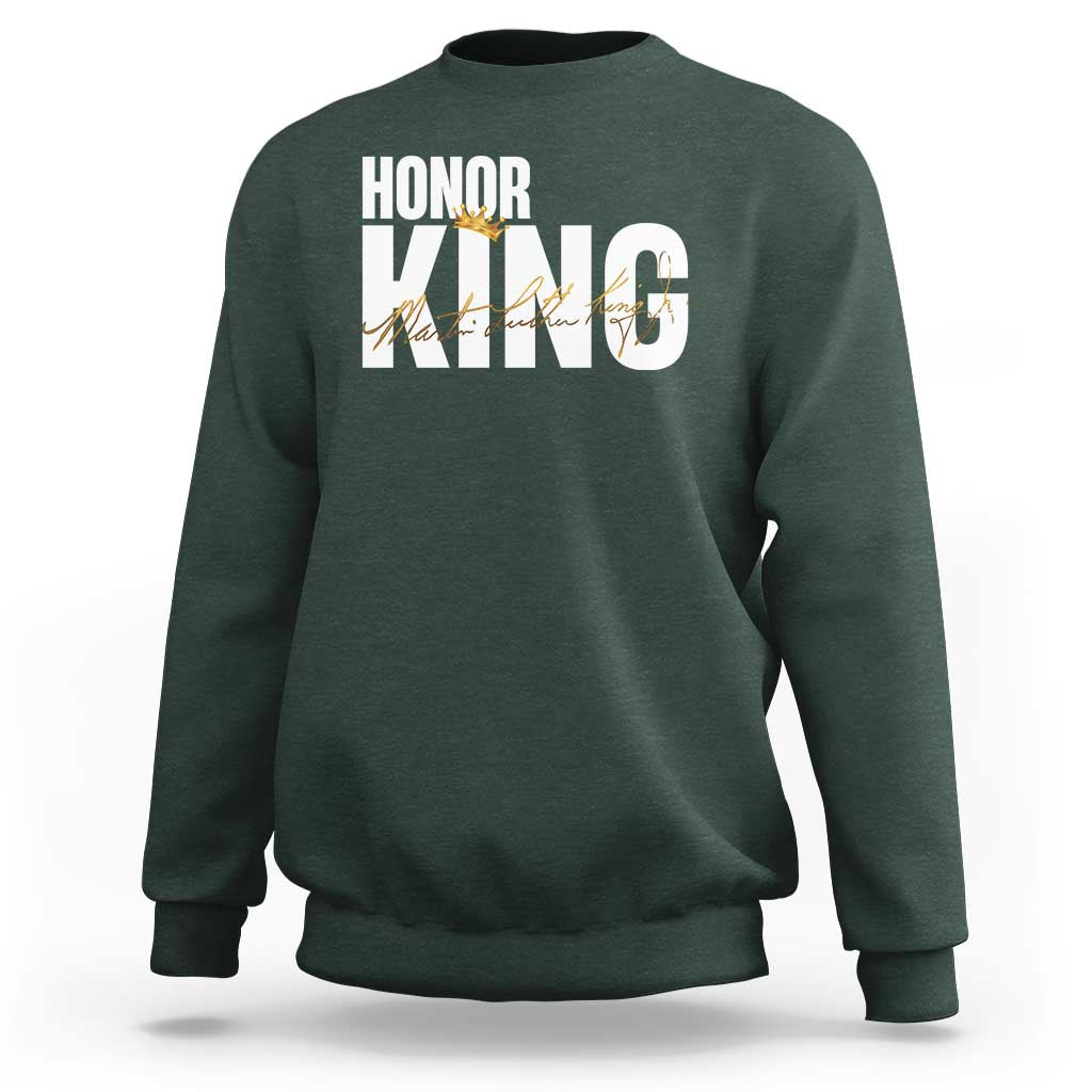 Martin Luther King Jr Day Sweatshirt Honoring The King MLK
