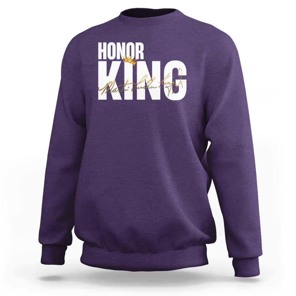 Martin Luther King Jr Day Sweatshirt Honoring The King MLK