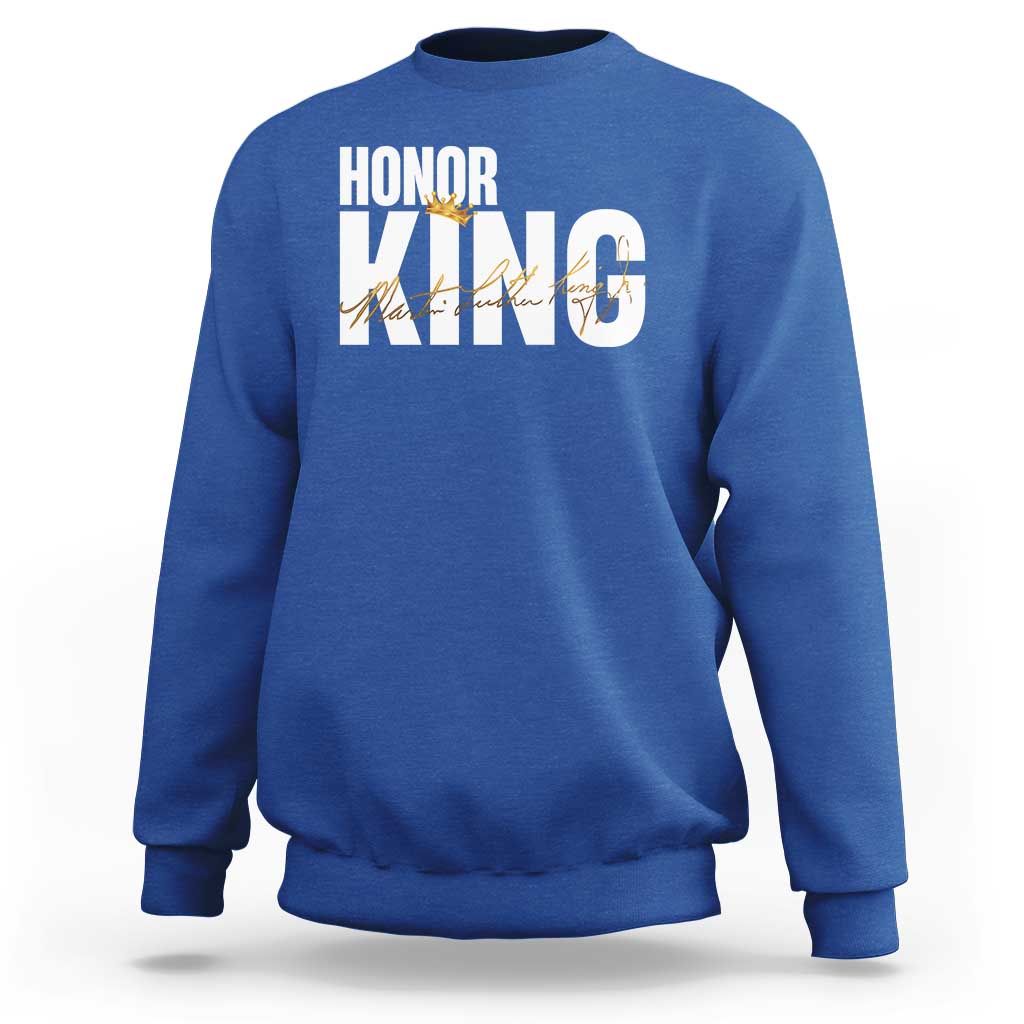 Martin Luther King Jr Day Sweatshirt Honoring The King MLK