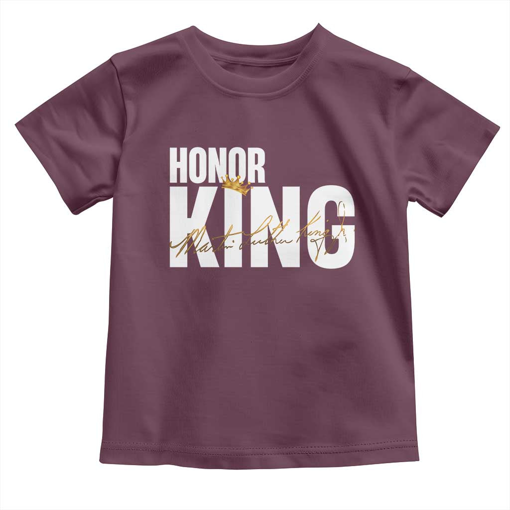 Martin Luther King Jr Day Toddler T Shirt Honoring The King MLK
