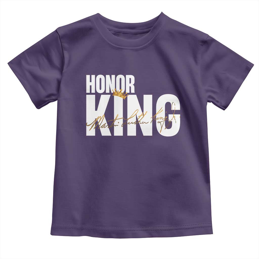 Martin Luther King Jr Day Toddler T Shirt Honoring The King MLK