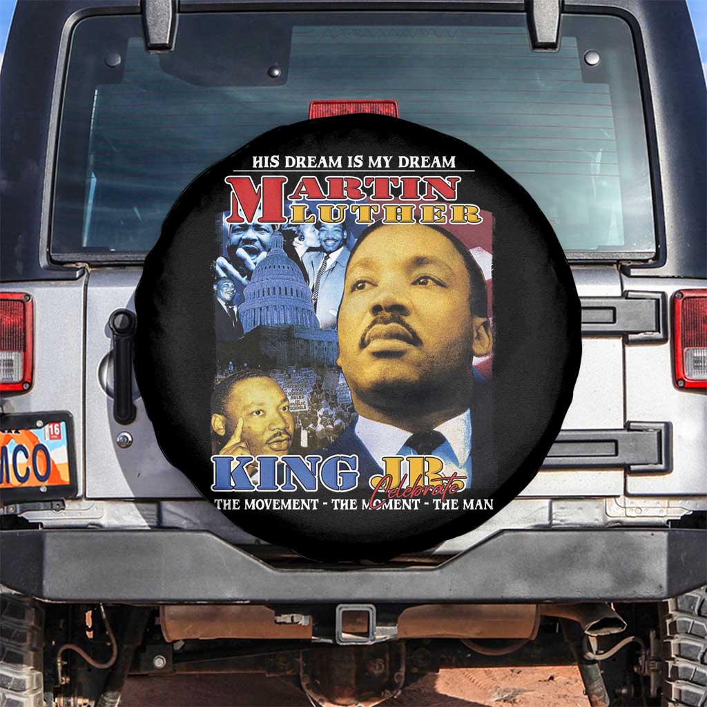 Martin Luther King Jr Spare Tire Cover His Dream Is My Dream American Flag MLK Day Black HIstory