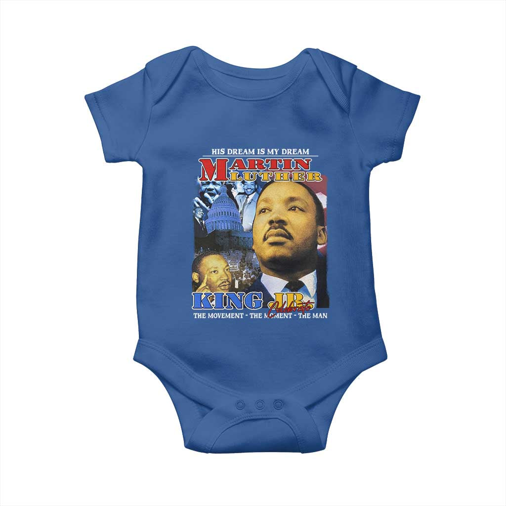 Martin Luther King Jr Baby Onesie His Dream Is My Dream American Flag MLK Day Black HIstory
