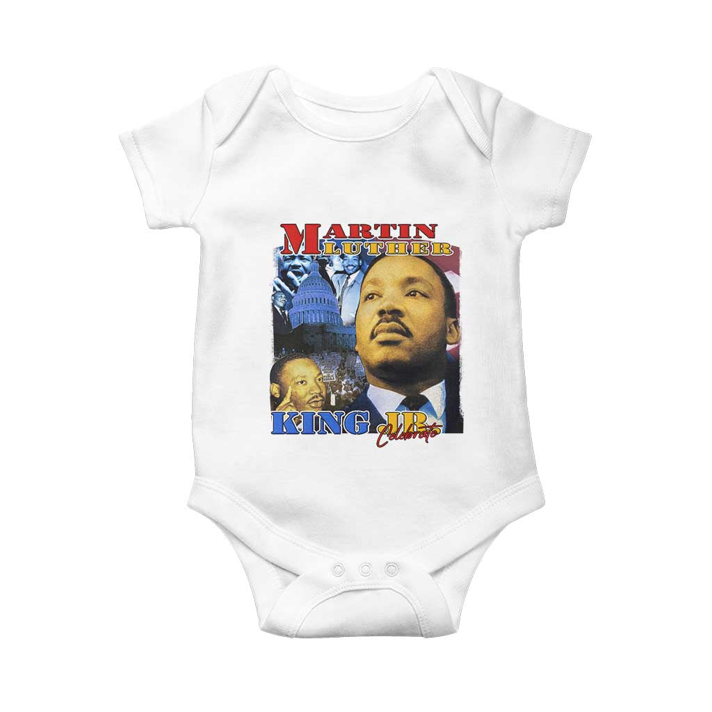 Martin Luther King Jr Baby Onesie His Dream Is My Dream American Flag MLK Day Black HIstory