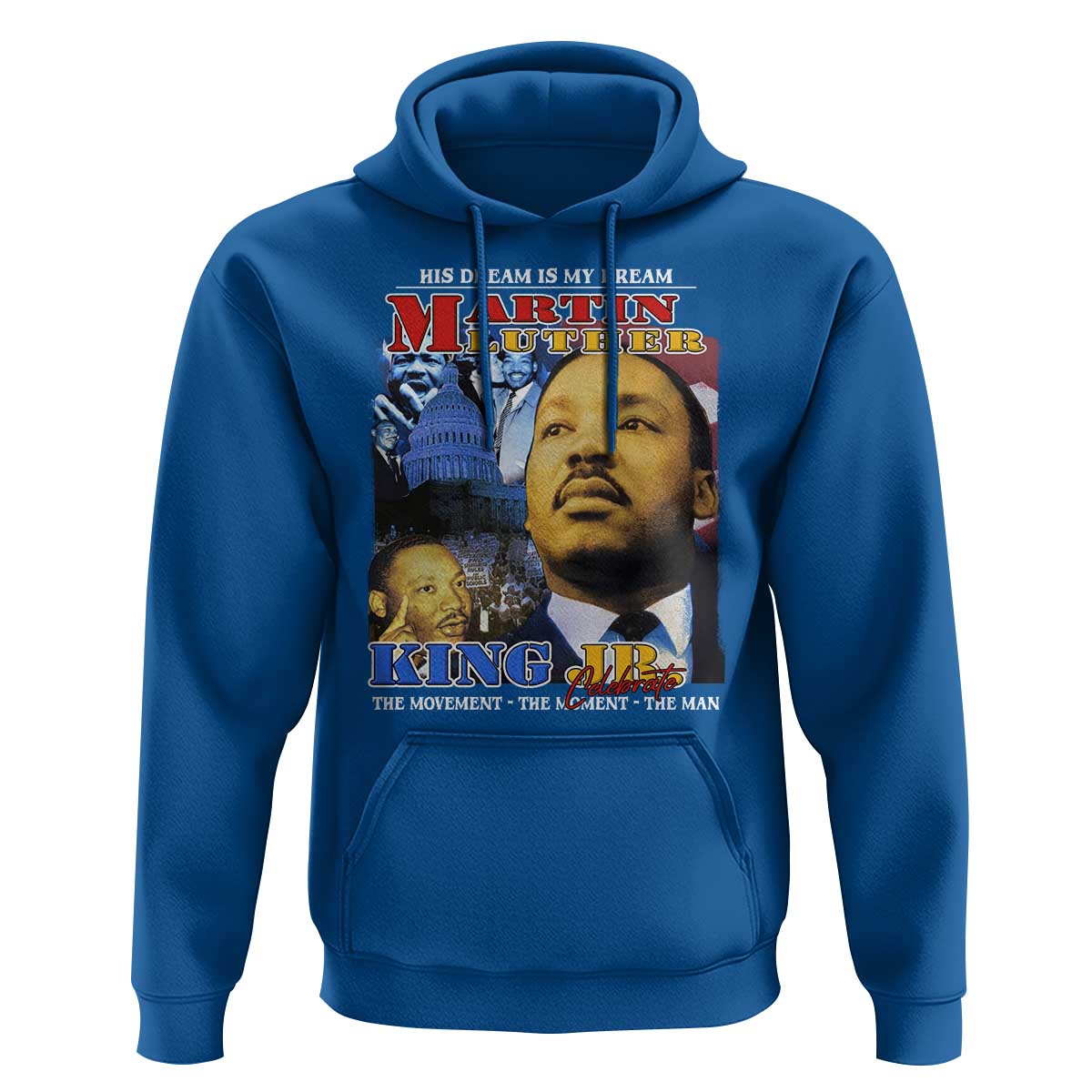 Martin Luther King Jr Hoodie His Dream Is My Dream American Flag MLK Day Black HIstory
