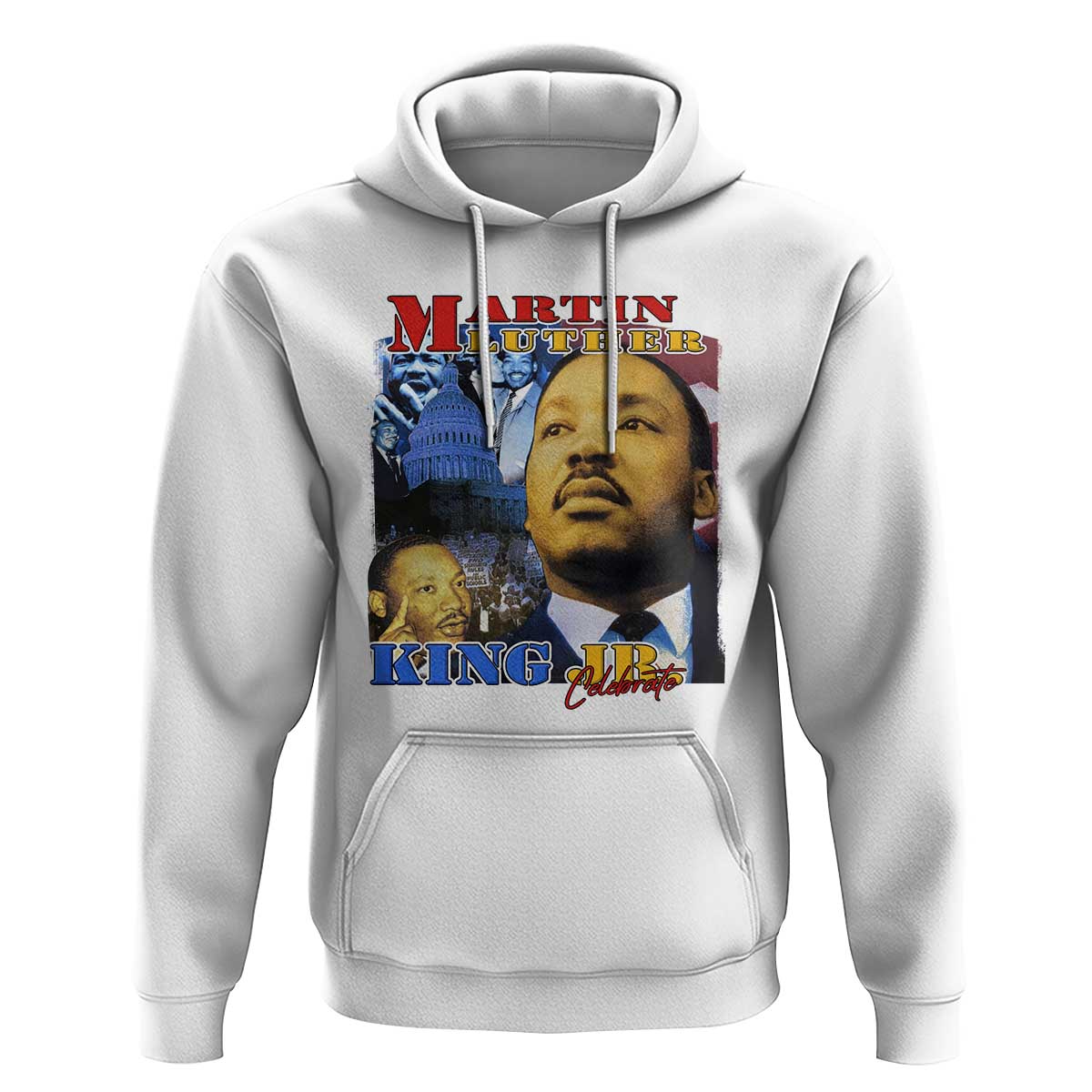 Martin Luther King Jr Hoodie His Dream Is My Dream American Flag MLK Day Black HIstory