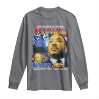 Martin Luther King Jr Long Sleeve Shirt His Dream Is My Dream American Flag MLK Day Black HIstory