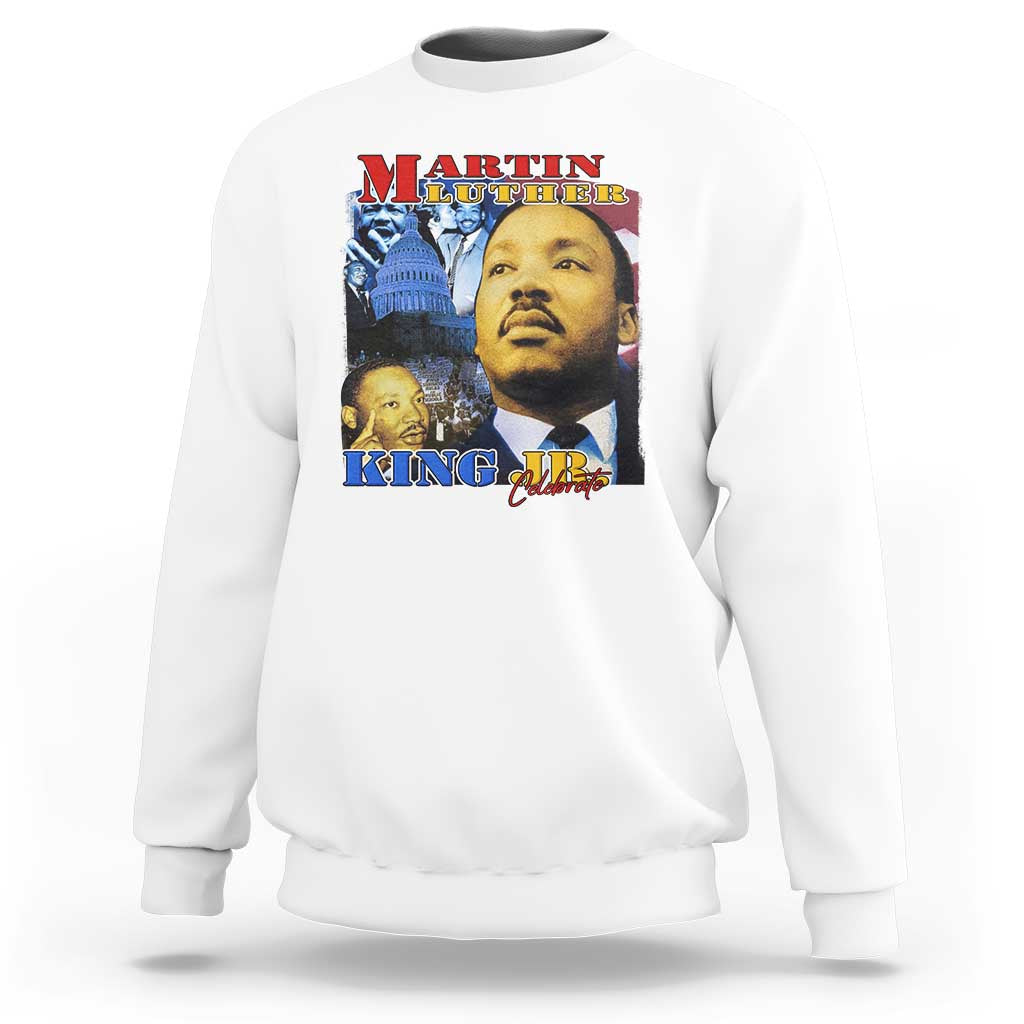 Martin Luther King Jr Sweatshirt His Dream Is My Dream American Flag MLK Day Black HIstory