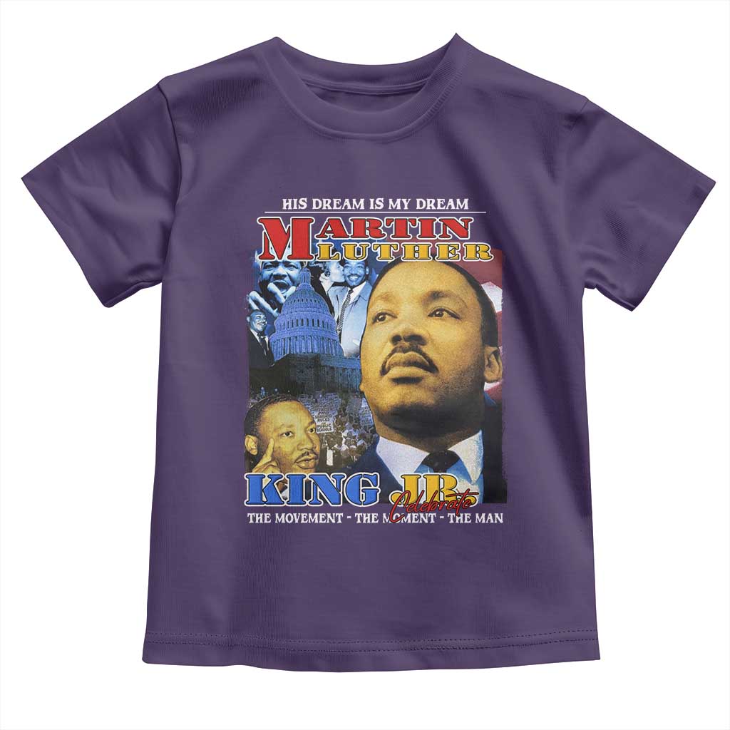Martin Luther King Jr Toddler T Shirt His Dream Is My Dream American Flag MLK Day Black HIstory