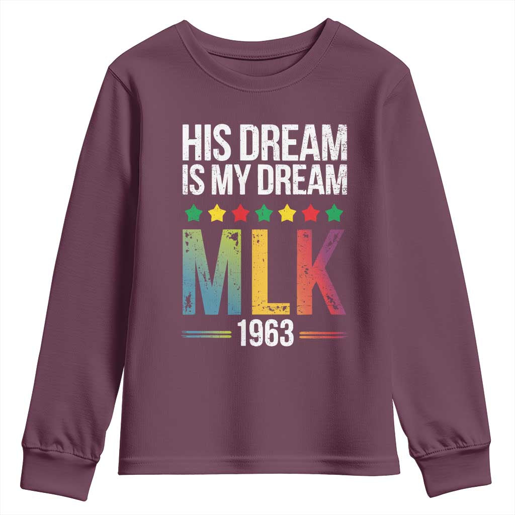 Martin Luther King Jr Youth Sweatshirt His Dream Is My Dream 1963 Black History