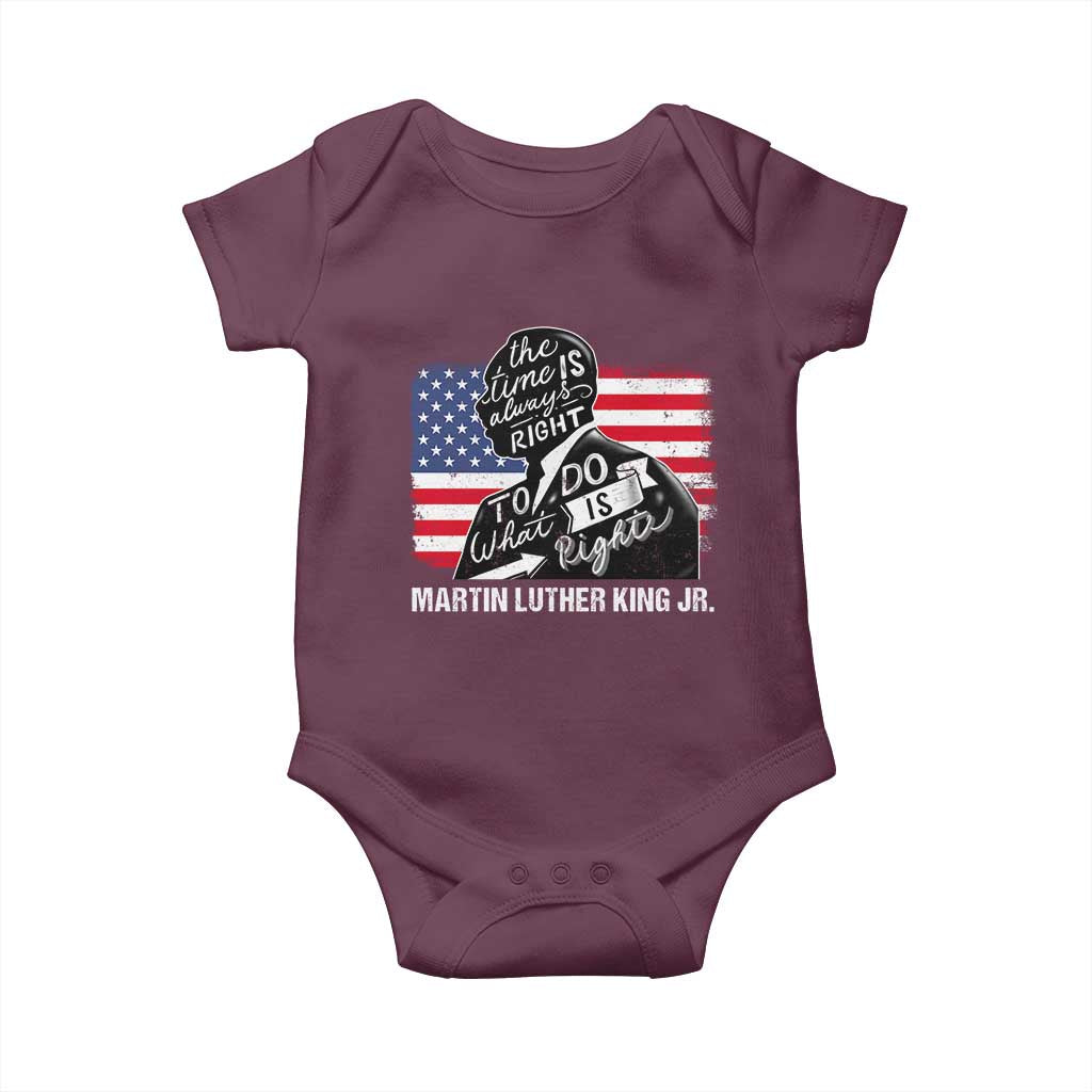 Martin Luther King Jr Baby Onesie The Time Is Always Right To Do What Is Right