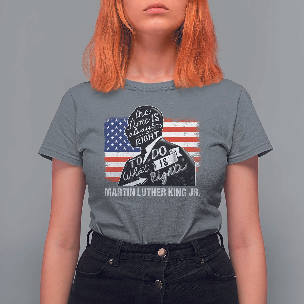 Martin Luther King Jr T Shirt For Women The Time Is Always Right To Do What Is Right