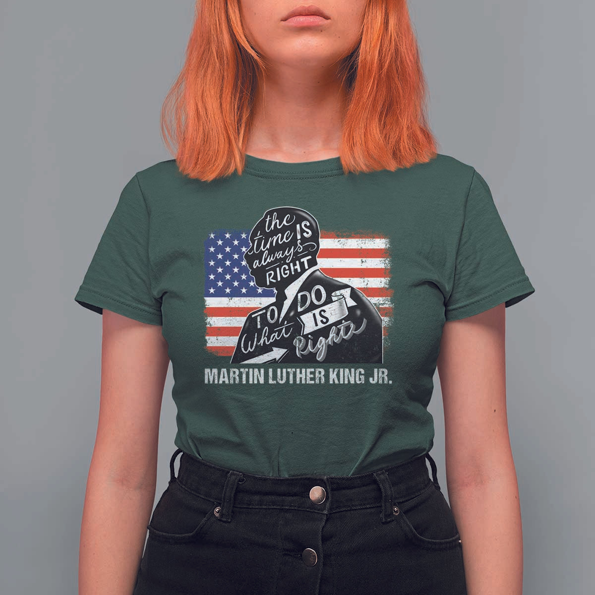 Martin Luther King Jr T Shirt For Women The Time Is Always Right To Do What Is Right