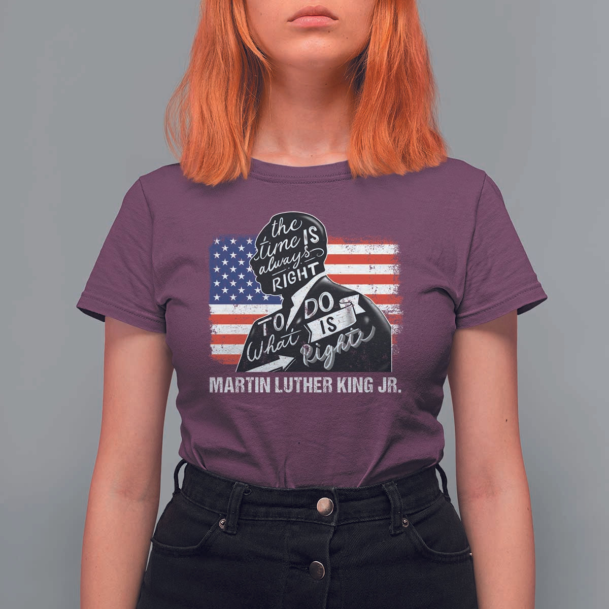 Martin Luther King Jr T Shirt For Women The Time Is Always Right To Do What Is Right