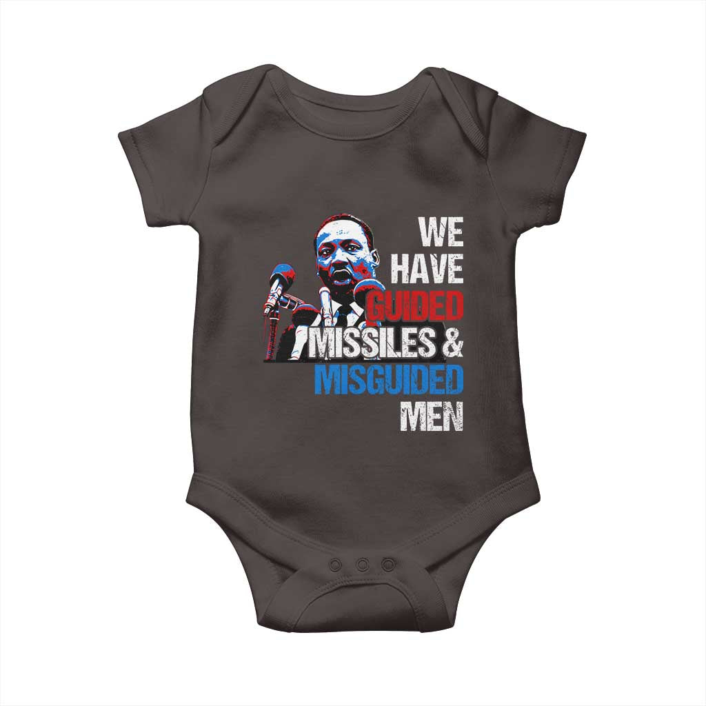 Martin Luther King Jr Baby Onesie We Have Guided Missiles And Misguided Men