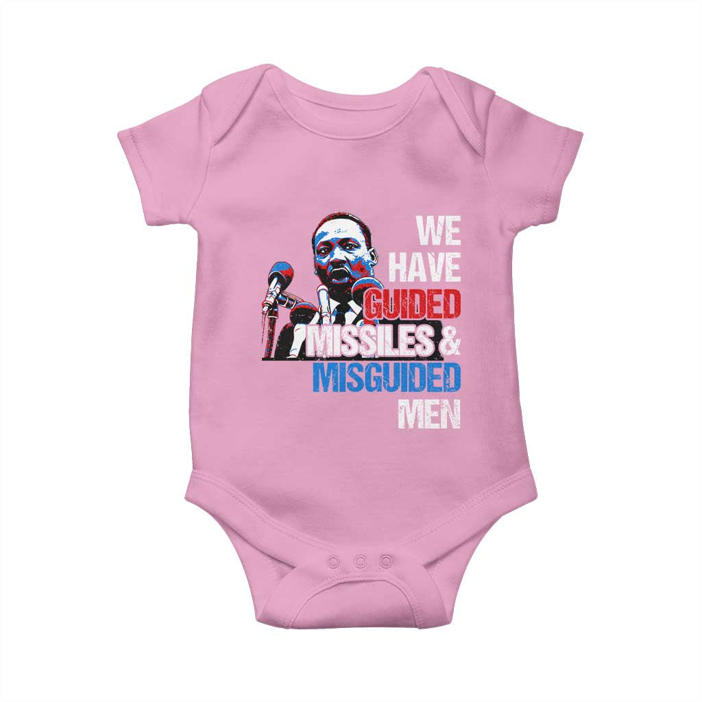 Martin Luther King Jr Baby Onesie We Have Guided Missiles And Misguided Men