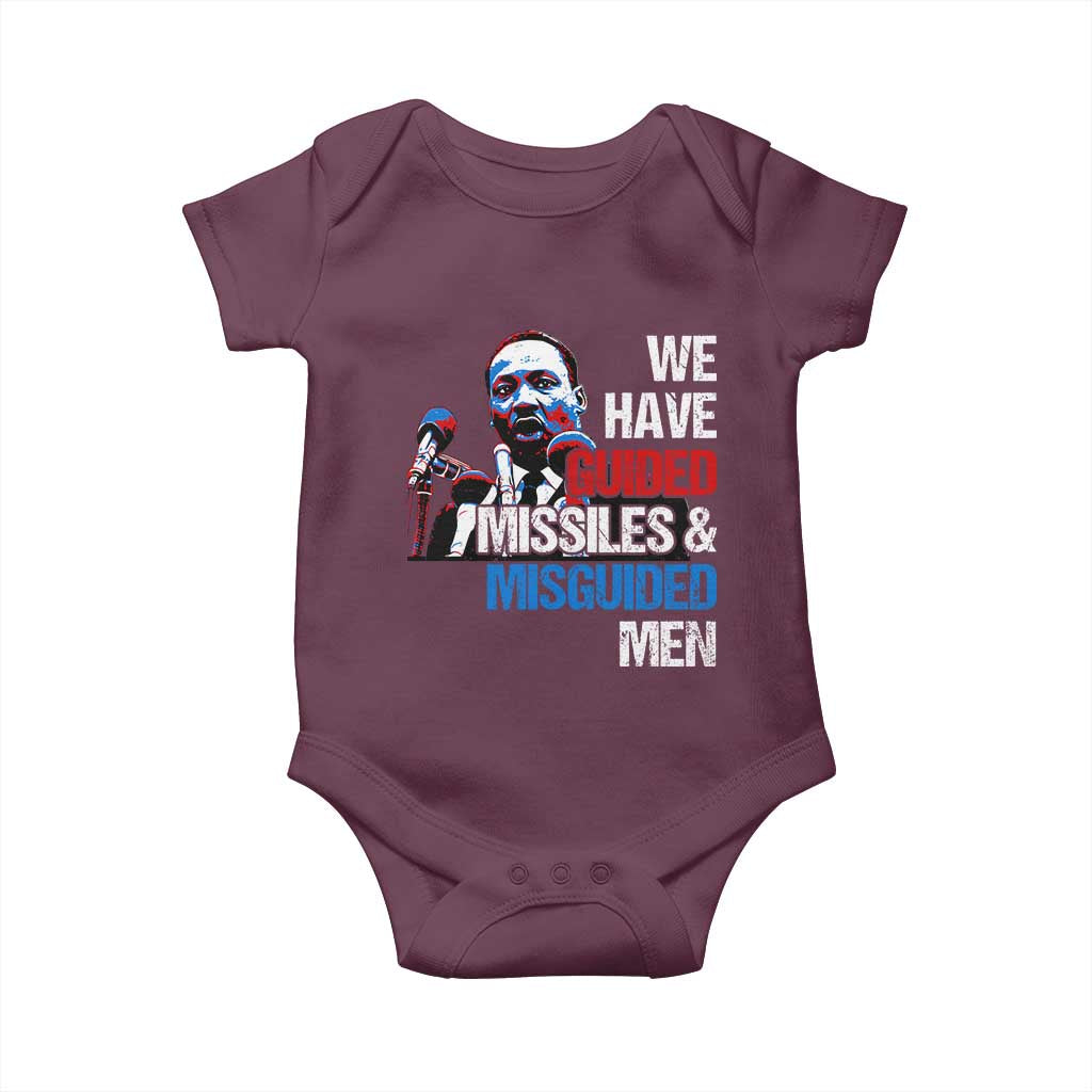 Martin Luther King Jr Baby Onesie We Have Guided Missiles And Misguided Men