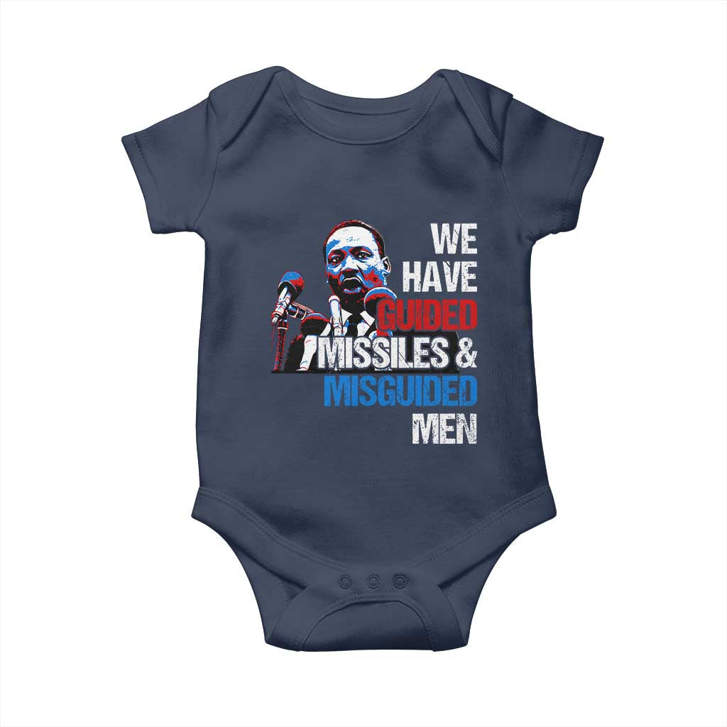 Martin Luther King Jr Baby Onesie We Have Guided Missiles And Misguided Men