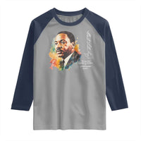 Martin Luther King Jr Raglan Shirt We Must Live Together As Brothers Or Perish Together As Fools